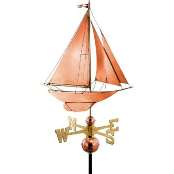 Good Directions Good Directions Racing Sloop Weathervane, Polished Copper 909P